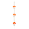 12 Pack: Orange Lampwork Glass Mushroom Beads by Bead Landing™